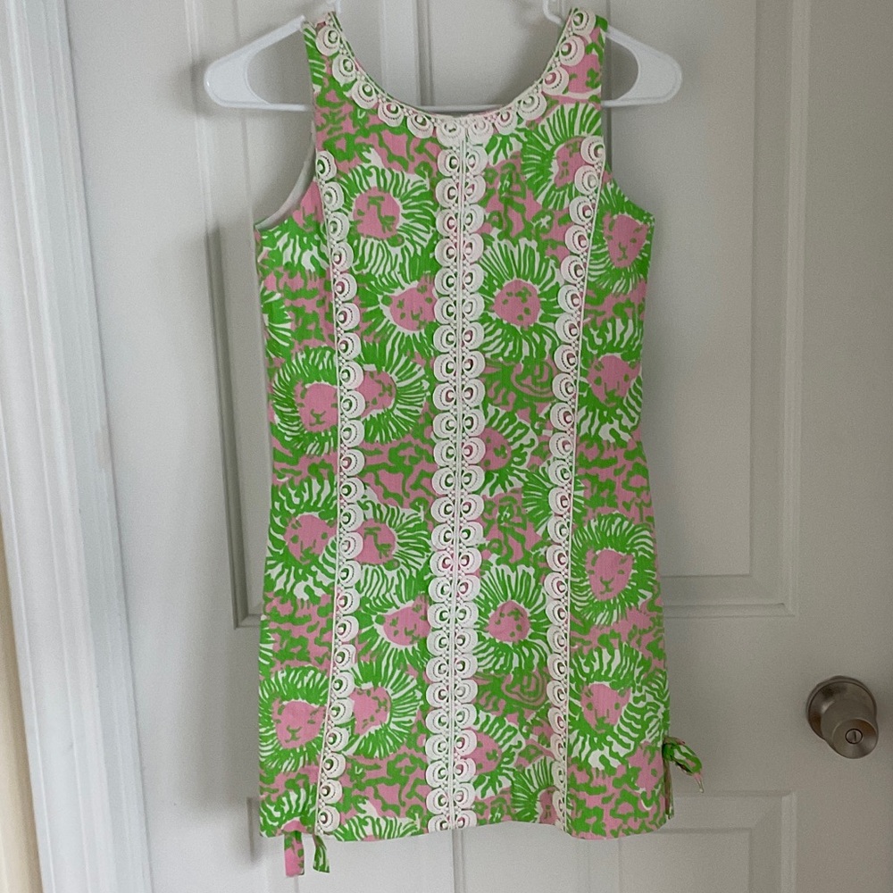 Lilly Pulitzer Pink and Green Floral Kids Dress
